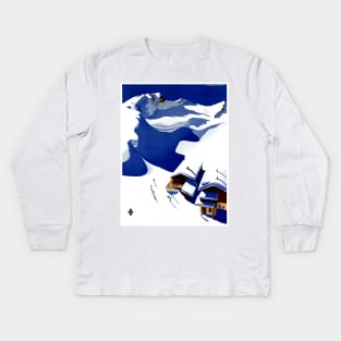 Vintage Travel Poster Austria Wunschheim Kids Long Sleeve T-Shirt